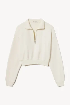 CROPPED HALF-ZIP SWEATSHIRT