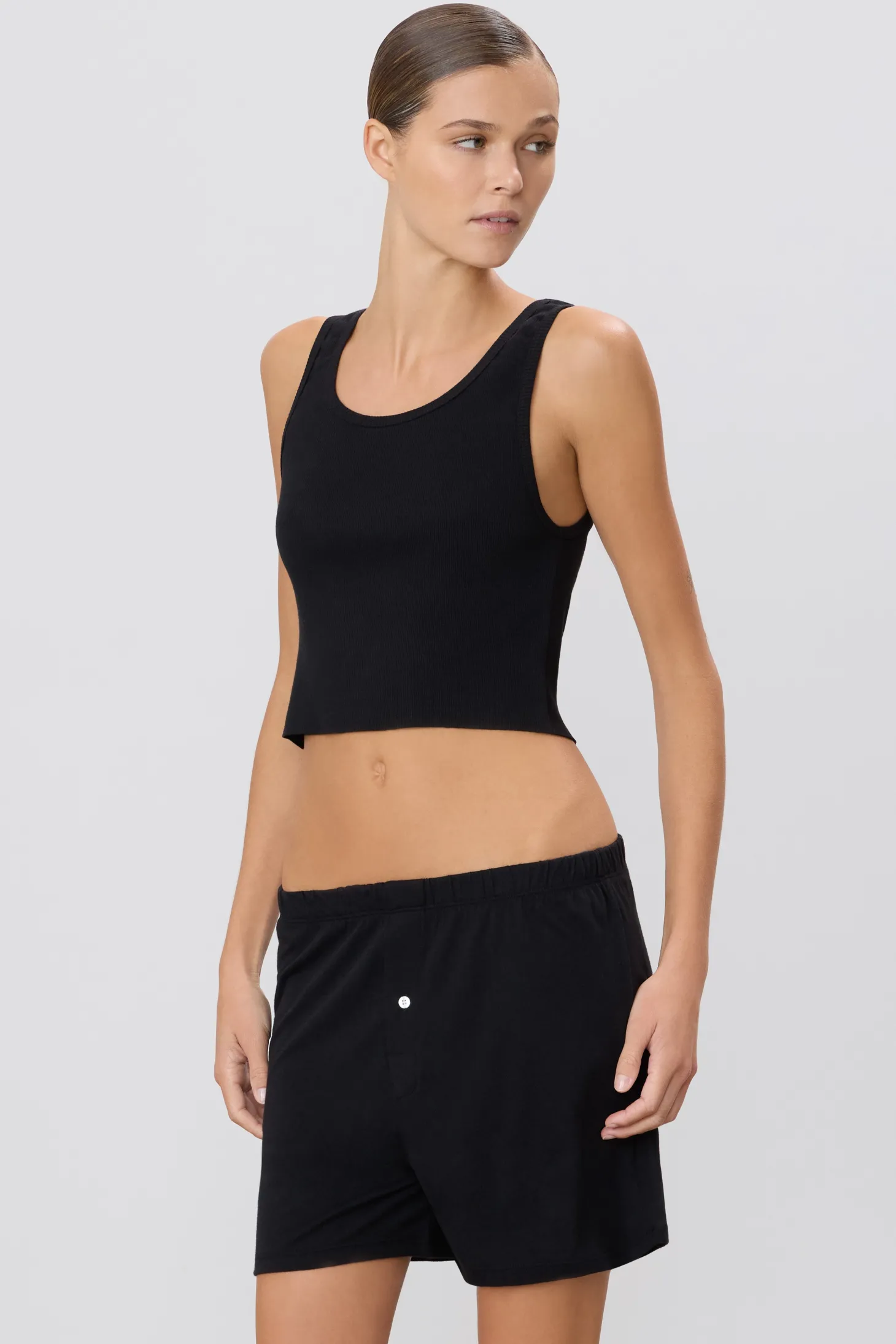 CROPPED SCOOP NECK TANK