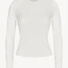 FITTED CREWNECK LONG SLEEVE T-SHIRT