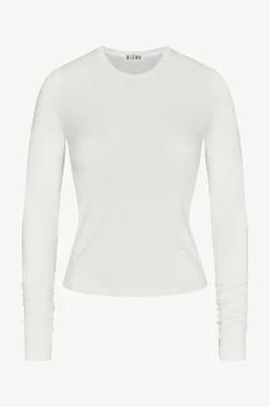 FITTED CREWNECK LONG SLEEVE T-SHIRT