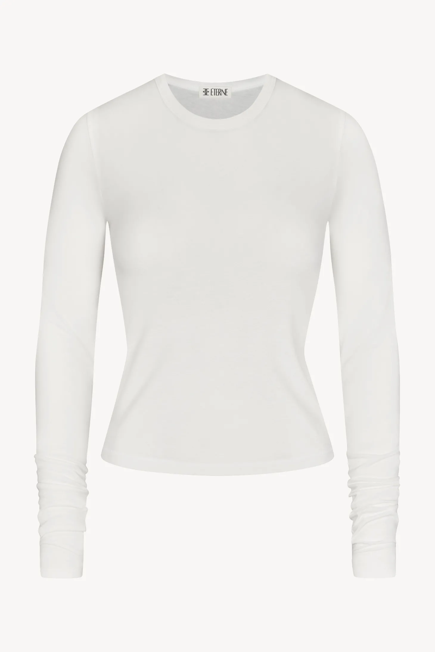FITTED CREWNECK LONG SLEEVE T-SHIRT