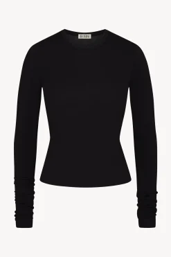 FITTED CREWNECK LONG SLEEVE T-SHIRT