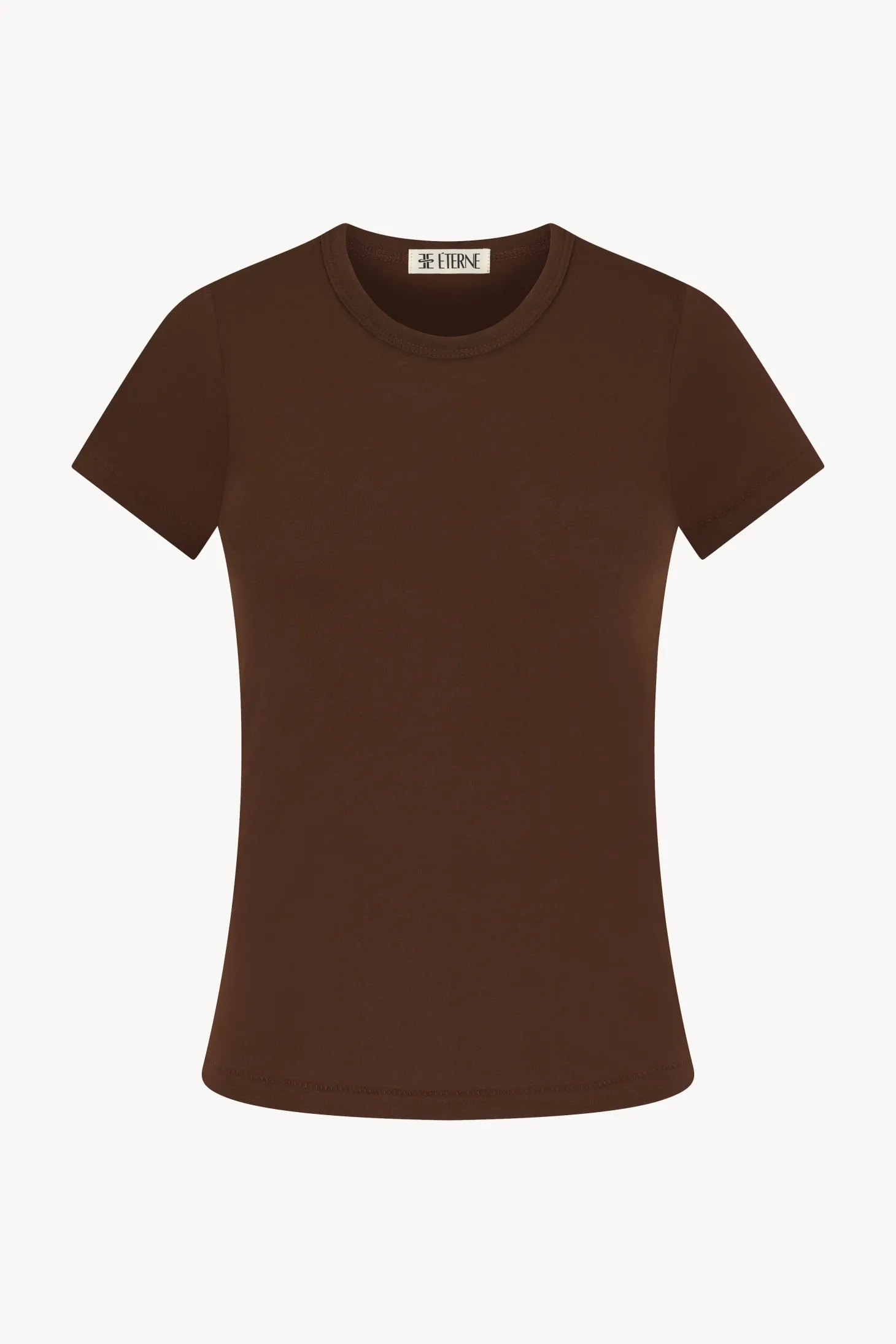 FITTED CREWNECK SHORT SLEEVE T-SHIRT