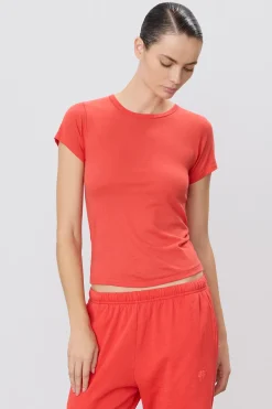 FITTED CREWNECK SHORT SLEEVE T-SHIRT