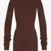 LONG SLEEVE CREWNECK MINI DRESS