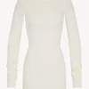 LONG SLEEVE CREWNECK MINI DRESS
