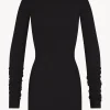LONG SLEEVE CREWNECK MINI DRESS