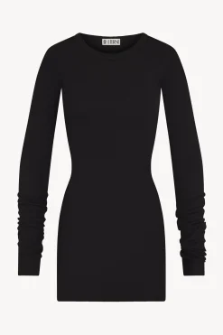 LONG SLEEVE CREWNECK MINI DRESS