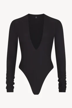 LONG SLEEVE DEEP V BODYSUIT