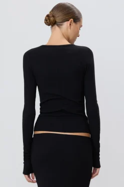 LONG SLEEVE FITTED TOP