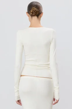 LONG SLEEVE FITTED TOP
