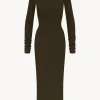 LONG SLEEVE TURTLENECK MAXI DRESS