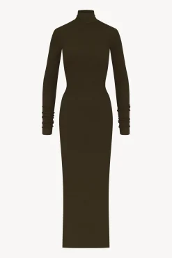 LONG SLEEVE TURTLENECK MAXI DRESS
