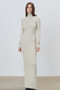 LONG SLEEVE TURTLENECK MAXI DRESS