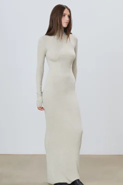 LONG SLEEVE TURTLENECK MAXI DRESS