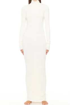 LONG SLEEVE TURTLENECK MAXI DRESS