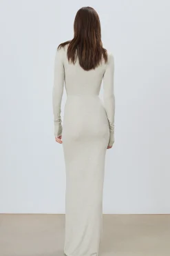 LONG SLEEVE TURTLENECK MAXI DRESS