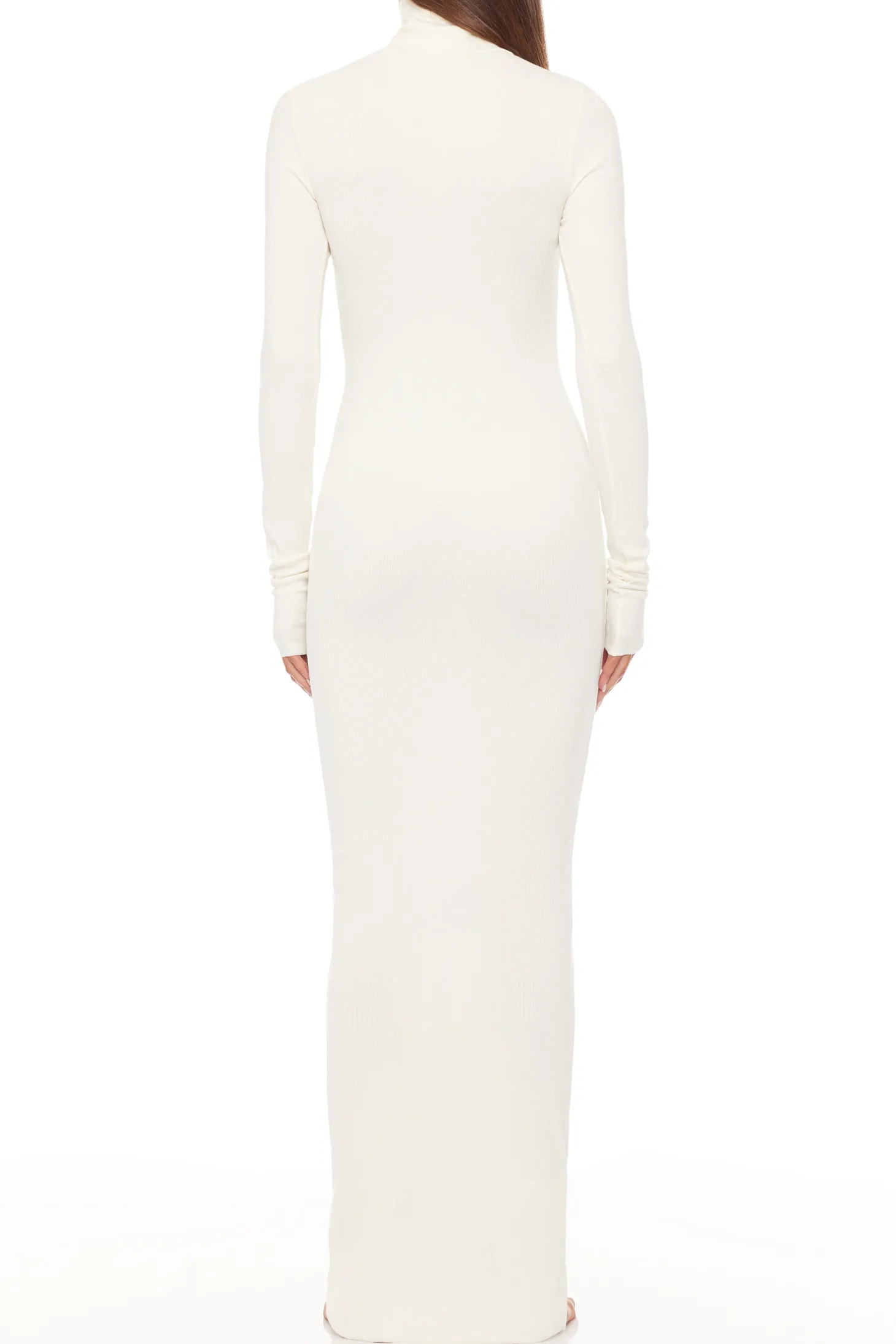 LONG SLEEVE TURTLENECK MAXI DRESS