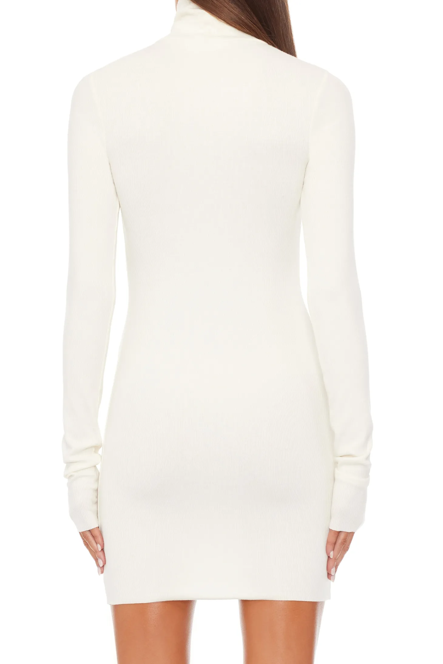 LONG SLEEVE TURTLENECK MINI DRESS