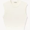 SLEEVELESS CREWNECK TOP