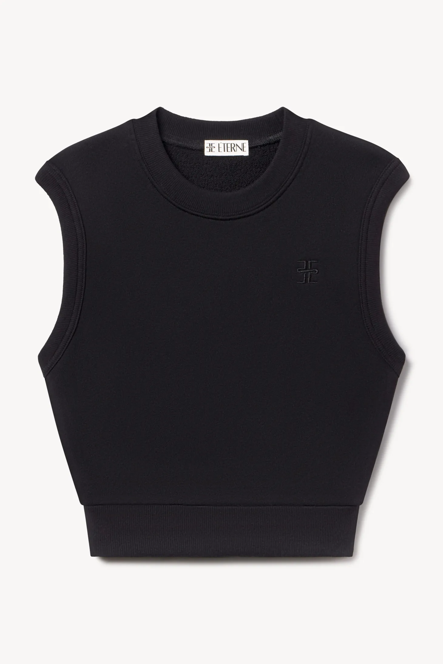 SLEEVELESS CREWNECK TOP