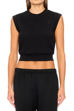 SLEEVELESS CREWNECK TOP