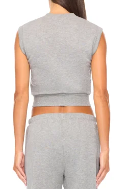 SLEEVELESS CREWNECK TOP