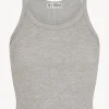 The Cropped Rib Tank by ÉTERNE