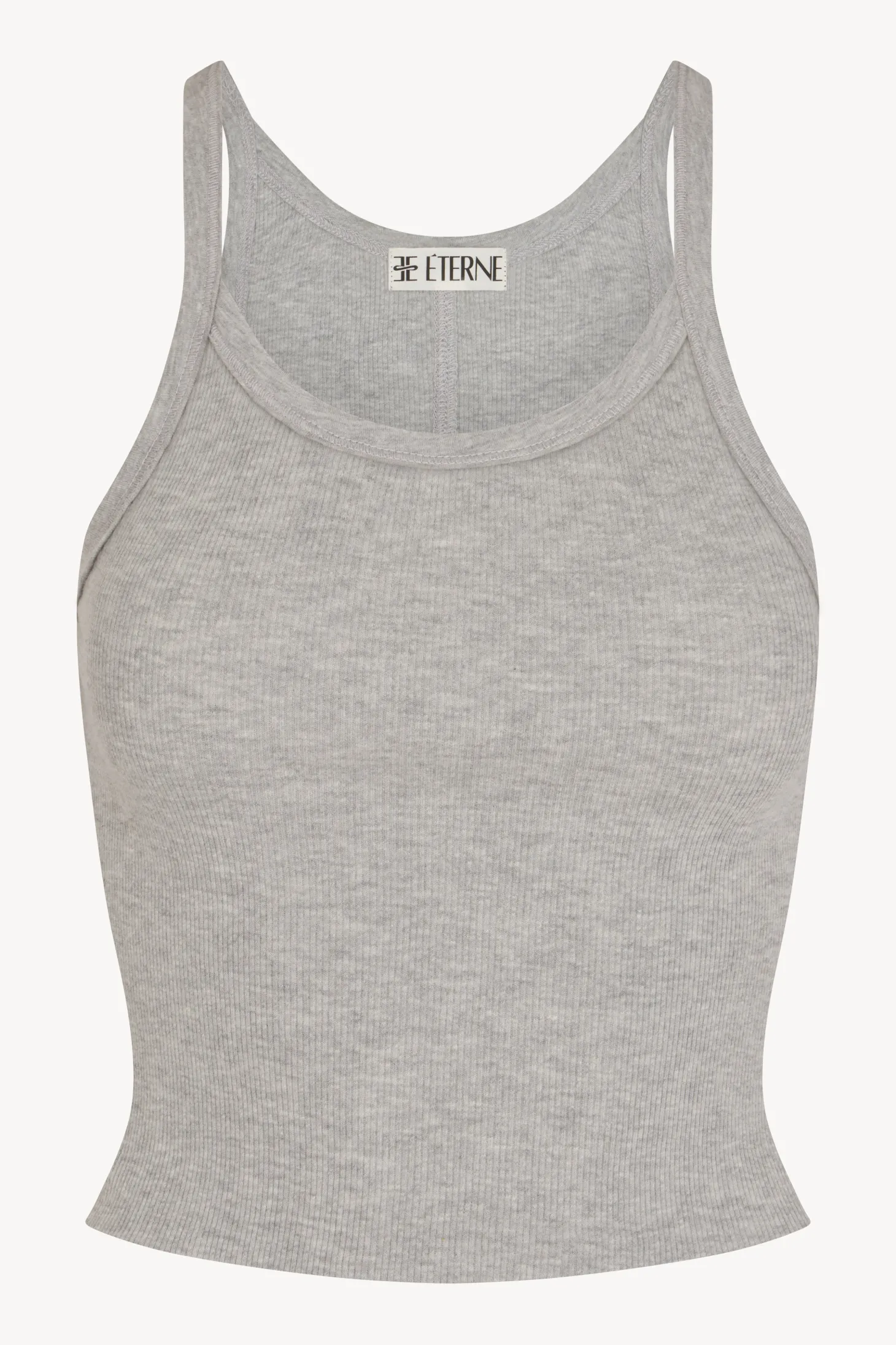 The Cropped Rib Tank by ÉTERNE