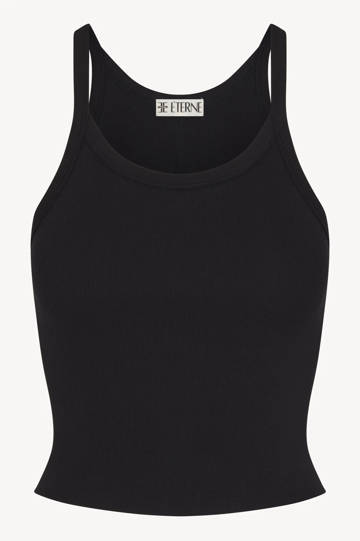 The Cropped Rib Tank by ÉTERNE