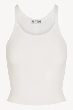 The Cropped Rib Tank by ÉTERNE