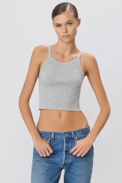 The Cropped Rib Tank by ÉTERNE