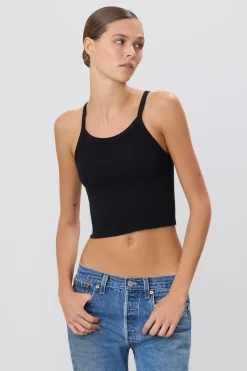 The Cropped Rib Tank by ÉTERNE