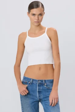 The Cropped Rib Tank by ÉTERNE
