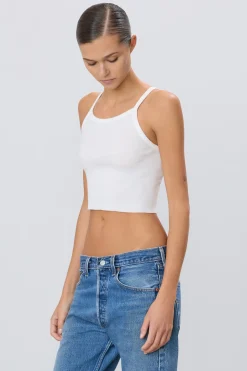 The Cropped Rib Tank by ÉTERNE