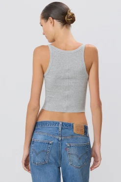 The Cropped Rib Tank by ÉTERNE