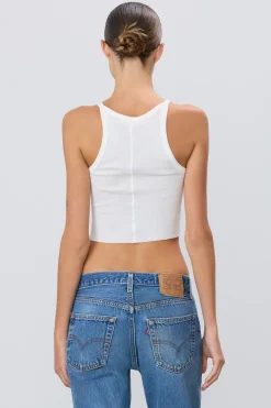 The Cropped Rib Tank by ÉTERNE