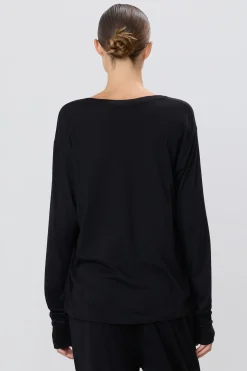 The Long Sleeve Boyfriend Tee by ÉTERNE
